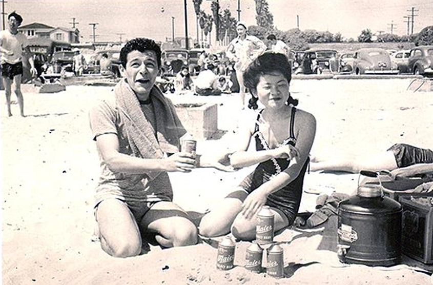 Ralph Lazo and Tama Kikuchi after World War II. Credit Frank Kikuchi via DiscoverNikkei.org.