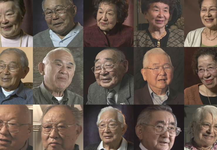 Grid of photos of Densho oral history narrators