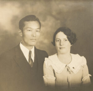Portrait of Karl and Elaine Yoneda in 1933.