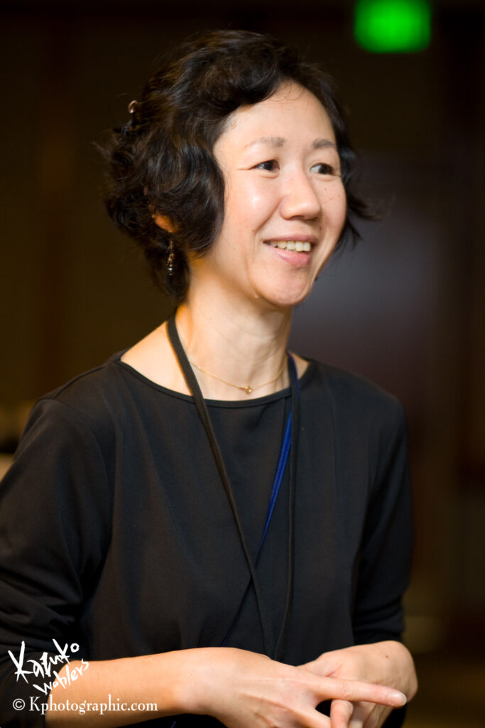 Naoko at Densho’s 2009 Sushi & Sake Fest, November 5, 2009, Westin Hotel, Seattle. Credit Kazuko Wohlers.