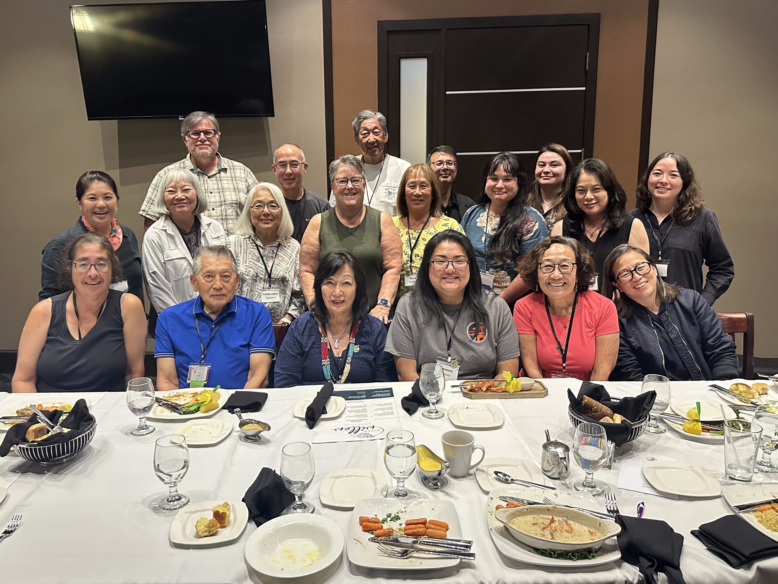 Dinner for Poston pilgrimage speakers and presenters.