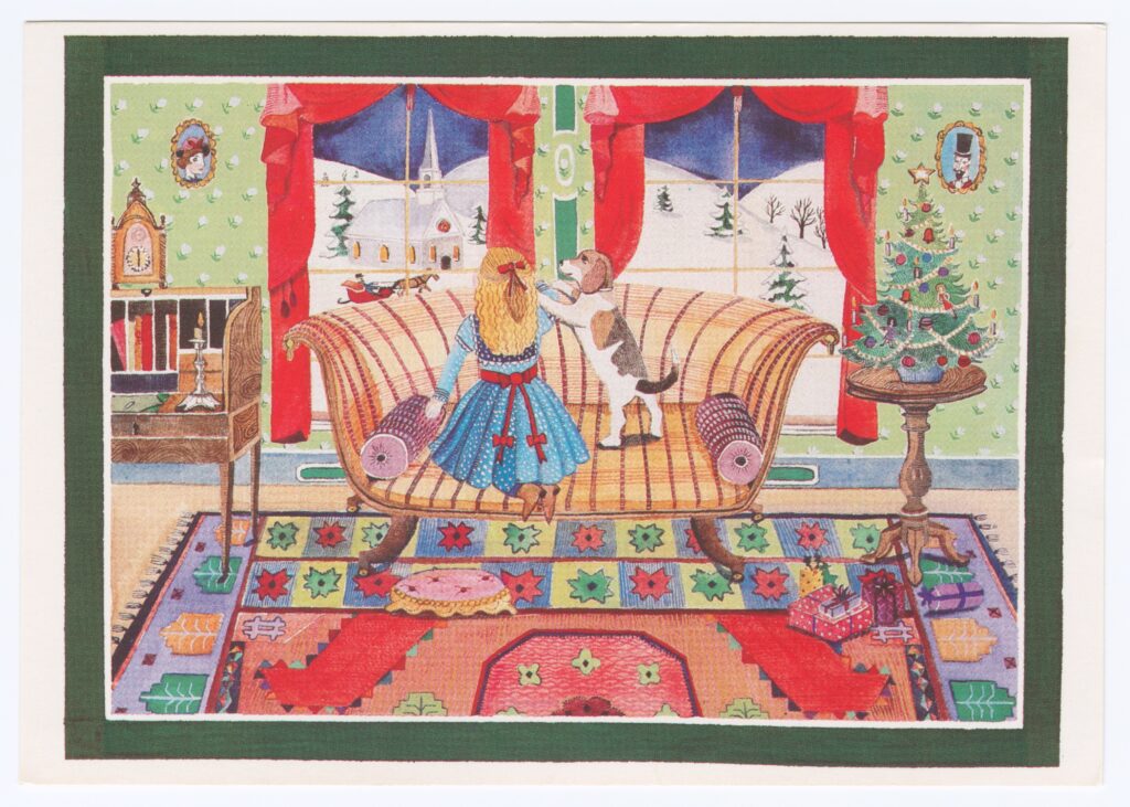 Holiday card to Homer & Miyuki Yasui from Yuka Fujikura (December, 1984).