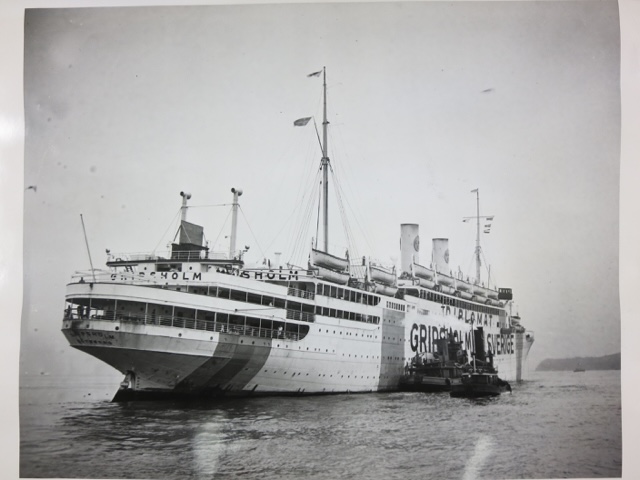 M.S. Gripsholm, 1943. U.S. Navy Official Photo, National Archives at College Park, Maryland.