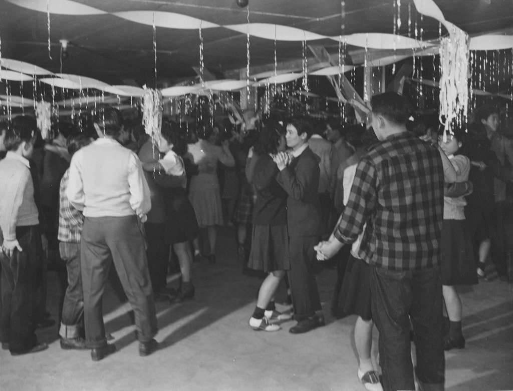 photo of young japanese americans dancing